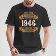 ヴィンテージ 1946 ギフト 男性 女性 長寿祝い 1946年生まれ ユニークな誕生日プレゼント Tシャツ 面白い贈り物