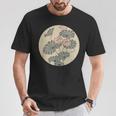 蓮の花 浮世絵 日本風アート Tシャツ 面白い贈り物