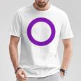 Hermafroditaímbolo De Bandera Lgbtq Intersex Camiseta unisex Regalos divertidos