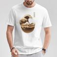 La Gran Ola De Café Divertida Parodiaintage Camiseta unisex Regalos divertidos