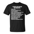 10 Rules Dating My Daughter 過保護 お父さん 保護 Tシャツ