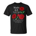 63年前に作られたバラの花 63歳 63歳の誕生日 Tシャツ