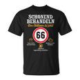 66 Geburtstagchonend Behandeln Oldtimer Ist 66 Jahre T-Shirt