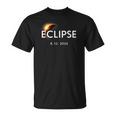 Astronomía Minimalista Eclipse De Alineaciónolar Agosto De 2026 Camiseta unisex