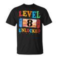Awesome Level 8 Unlocked 8Th Birthday Boy Girlideo Gamer Tシャツ