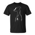Bonito Diseño De Perro Galgo Camiseta unisex