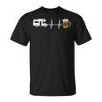 Camping Autocaravana Cerveza Camper Cuello Camiseta unisex