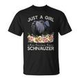 Chnauzer Regala A Una Chica Que Amauchnauzer In Mangas Camiseta unisex