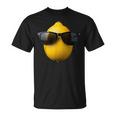 Cool Lemon Portant Des Lunettes Deoleil Drôle Fruits T-Shirt