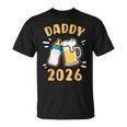 Daddy 2026 Nuovo Papà Annuncio Del Padre Giovane Maglietta