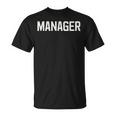 De Texte Manager Idéal Pour Les Rôles De Direction T-Shirt