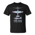 Diagrama Del Avión De Combate Japonés A6m Zero Ww2 In Mangas Camiseta unisex