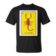 El Alacran Lotería Regalo La Tarjeta Escorpión Lotería Mexicana Manga Larga Camiseta unisex