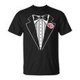 Esmoquin Divertido Disfraz De Esmoquin Rosa Para Niños Y Adultos Camiseta unisex