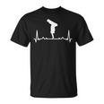 Evolución De La Tabla Denowboard Para Losnowboarders Y E Camiseta unisex