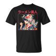 Geisha Con Flores De Cerezointageakura Arte Japonés Camiseta unisex