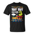 Kinder Ich Bin 3 Zug Tut Tut 3 Geburtstag Eisenbahner T-Shirt