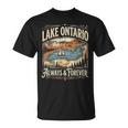 Lago Ontario Forever Canadá Usa Amistadintage Patriótico Camiseta unisex