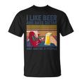 I Like Beer And Bass ギターと 3人 ベーシストギフト Tシャツ