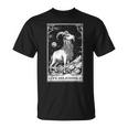 Live Deliciously Tarotkarte Wicca Ziege Heidnisch Okkult T-Shirt
