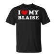 I Love My Blaise J'aime Mon Blaise T-Shirt