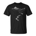 Naturaleza Dibujo Montañas Arte Diseño Gráfico Camiseta unisex