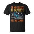 Regalo Camionista Camion Divertente Papà Maglietta