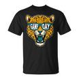 Retro Game Day Jaguar Sunglasses School Sports Team Spirit T-Shirt