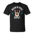 Rock'n Roll Girl Plaque Rock On Hand Cool Punk Rock T-Shirt