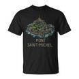 Saint Michel Francia Dibujado A Mano Regalo Hombres Es Camiseta unisex