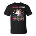 Super Cousine Magique Drole Amour Humour Cousine Licorne T-Shirt