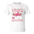 44歳 1982年8月 花柄 44歳 誕生日 男性 女性 Tシャツ