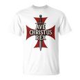 Ave Christus Rex Croix Templière T-Shirt