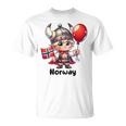 Bandera De Noruega Para Niños De Noruega Bandera Noruega Para Niñas Camiseta unisex