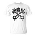 Ciudad Delaticano Estado Cruz Tejasímboloantaede Camiseta unisex