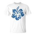 Flor De Hibisco Gráfico Floral In Mangas Camiseta unisex