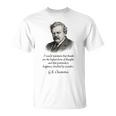 GK Chesterton Gratitude Hombres Es Niños Regalo Camiseta unisex
