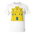 Reino De Castillo España Castillo Bandera Castilloímbolo Castilano In Mangas Camiseta unisex