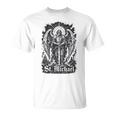 San Miguel Quis Ut Deus Arcángel Protector Camiseta unisex