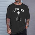 I Am 49 1 Doigt D'honneur Humoristique 50 Ans T-Shirt Cadeaux pour lui