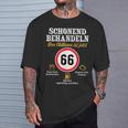 66 Geburtstagchonend Behandeln Oldtimer Ist 66 Jahre T-Shirt Geschenke für Ihn