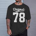 78 Cumpleaños Yetenta Y Ocho Originales Cuello Camiseta unisex Regalos para él