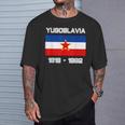 Bandera Jugoslavija República Federativaocialista De Yugoslavia Camiseta unisex Regalos para él