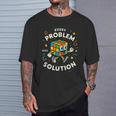 Cada Problema Tiene Unaolución Camiseta unisex Regalos para él