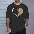 Capybara Für Frauen Mädchen Kinder Capybara Herz T-Shirt Geschenke für Ihn