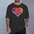 Coloré Avec Inscription I Heart Love Cassandra T-Shirt Cadeaux pour lui