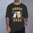 Daddy 2026 Nuovo Papà Annuncio Del Padre Giovane Maglietta Regalos para él