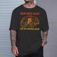 Der Arztagt Es Ist Unheilbar Fahrrad Rennrad Fahrradfahrer T-Shirt Geschenke für Ihn