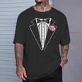 Esmoquin Divertido Disfraz De Esmoquin Rosa Para Niños Y Adultos Camiseta unisex Regalos para él