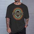 Fleuristeintage Retro T-Shirt Cadeaux pour lui